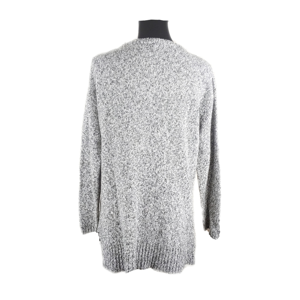 J.Jill Womens S Grey Black Marled 2 Pocket Cotton Blend Tunic Top - Picture 5 of 7